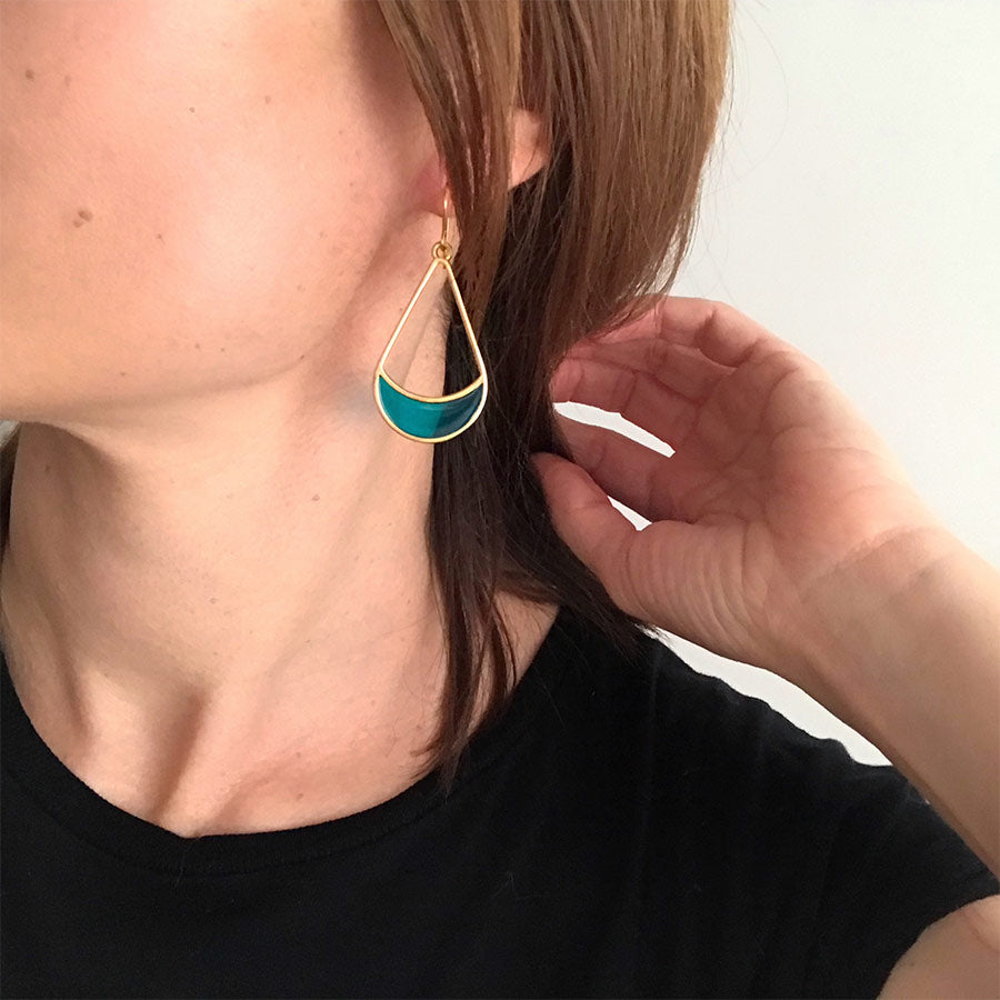 Pendientes Meteora dorados