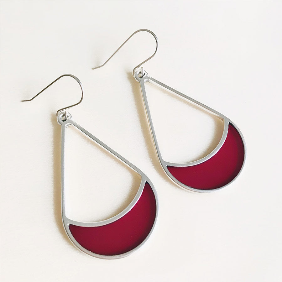 Silver Meteora earrings